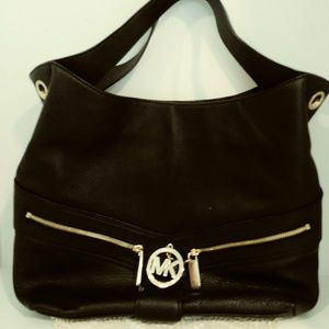 Essential Michael Kors Black Leather Handbag/Purse